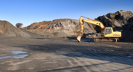 Machine laser dans la construction